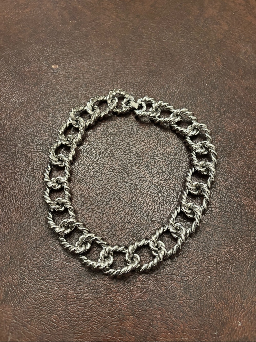 Lord And Taylor Silver Linked Necklace